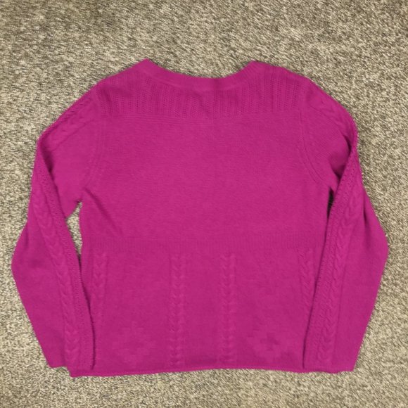 Women's Pink Cardigan Sweater - Picture 4 of 9